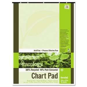   Recycled Chart Pads, Unruled, 24 x 32, White, 70 Sheets Electronics