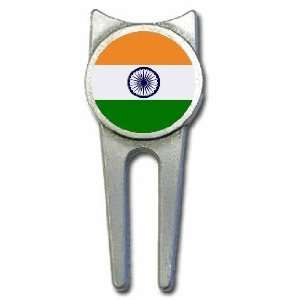 India flag golf divot tool