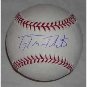  Troy Tulowitzki Autographed Ball   OML Full Name Sports 