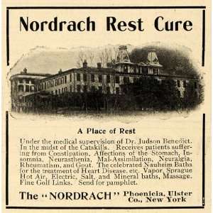  1903 Ad Nordrach Rest Cure Dr Judson Benedict Catskills 