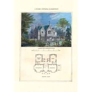  Tudor Cottage, Elizabethan   Paper Poster (18.75 x 28.5 