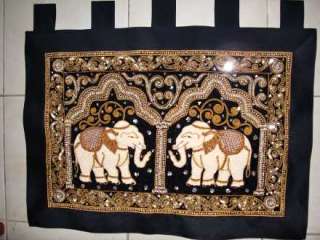 BEAUTIFUL LARGE THAI ELEPHANT KALAGA WALL HANGING 1  