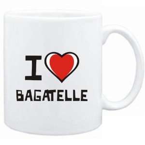 Mug White I love Bagatelle  Sports 