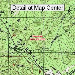  USGS Topographic Quadrangle Map   Woodside, California 