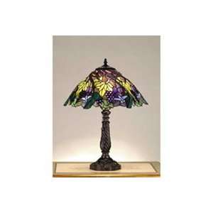   / Tiffany 82303   Spiral Grape and Bluebird Lamp