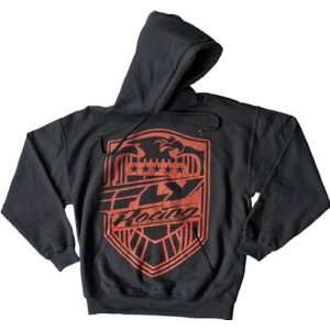  FLY RACING SQUAD CASUAL MX HOODY BLACK SM Automotive