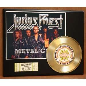  Judas Priest 24kt Gold Record Concert Ticket Series LTD 