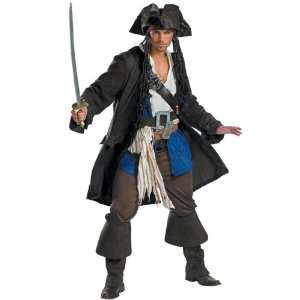 Pirates Of The Caribbean Jack Sparrow Adult Prestige Costume Medium 