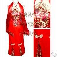 chinese gown dress qipao cheongsam wedding 080216 red  