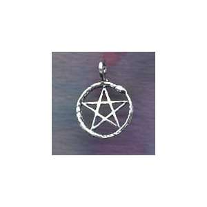  Sterling Ouroboros Snake Pentacle Wiccan Pagan Jewelry 