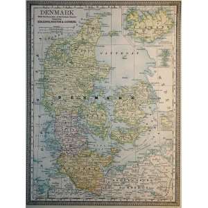  McNally Map of Denmark (1887)
