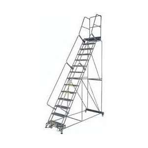  BALLYMORE 6CEP9 Ladder 14 Step, DeepTop, Grate Tread 