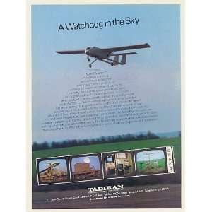  1983 Tadiran Mastiff Mini RPV Drone Aircraft Print Ad 