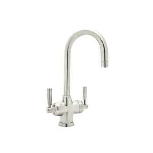   LEVER BAR FAUCET WITH ^C^ SPOUT IN POLISHED NICKEL