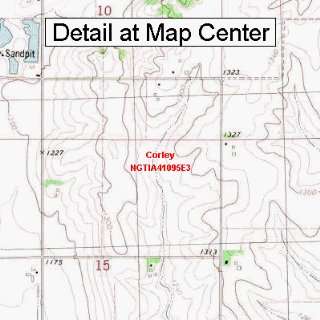   Quadrangle Map   Corley, Iowa (Folded/Waterproof)