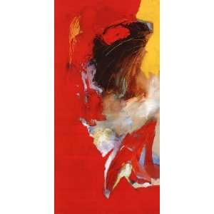  Triptyque Rouge I   Poster by Pascal Magis (19.5 x 39.25 