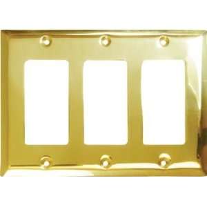   SWP4740U3 Polished Brass Triple GFI Switch Plates