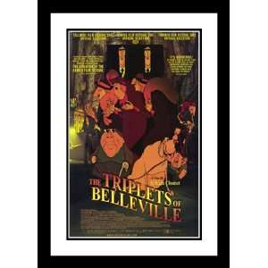  The Triplets of Belleville 32x45 Framed and Double Matted 