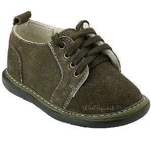   Squeak Baby Toddler Little Boys Olive Suede Lace Up Shoes 3 12 Baby