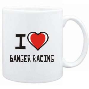    Mug White I love Banger Racing  Sports