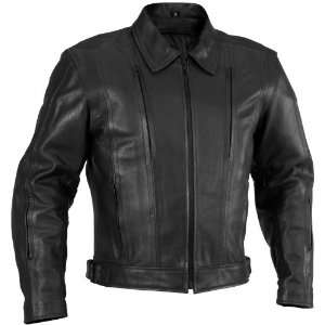  River Road Cruiser Leather Jacket, Size 52, Gender Mens 
