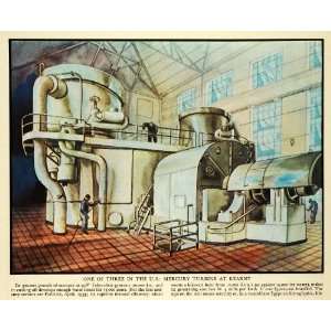  1934 Print Kearny Mercury Turbine Machinery New Jersey 