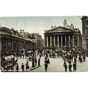   Vintage Postcard Royal Exchange and Bank of London   London England UK