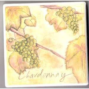 Clay Company Chardonnay Grapes Coaster 