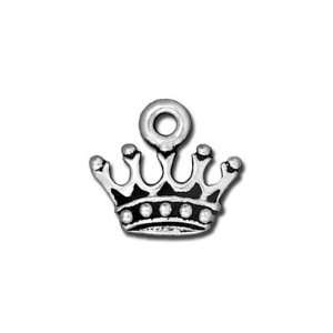  13mm Antique Silver Kings Crown Charm by TierraCast Arts 