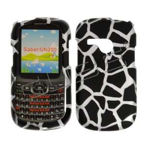  LG Saber UN200 UN 200 Black and Silver Giraffe Animal Skin 
