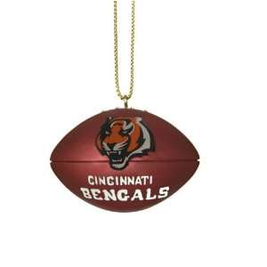 Cincinnati Bengals 1.75 Resin Football Christmas Ornament   NFL 
