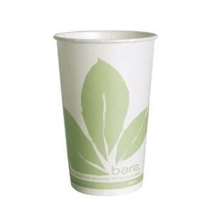  Solo RW16BBBB 16 Oz. Bare Wax Compostable Cups (1000 Pack 