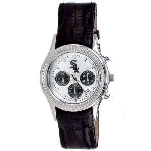  Chicago White Sox MLB Chronograph Dynasty Series Leather Band 