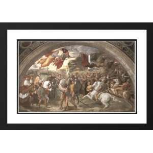 Raphael 40x28 Framed and Double Matted The Meeting between Leo the 