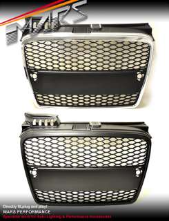   RS HONEY COM STYLE FRONT GRILLE GRILL FOR AUDI A4 S4 B7 S LINE  