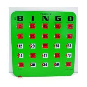  Card 4 ply Bingo Slide Card Green