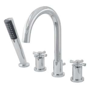  Schon SCRT300SN Adjustable Center Roman Tub Faucet with 
