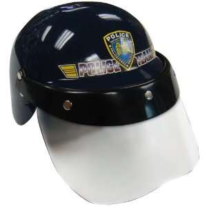   Police Helmet with Transparent Visor By Dress Up America Toys & Games