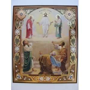 TRANSFIGURATION OF THE LORD Jesus Christ Orthodox Icon (Lithograph 
