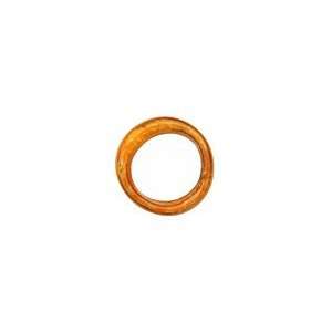  C Koop Enameled Metal Mandarin on White Large Ring 16 17mm 