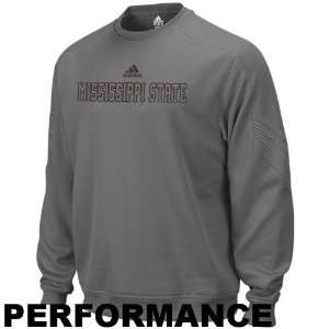 adidas Mississippi State Bulldogs Charcoal Pin Dot Coaches Performance 
