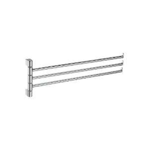   Steel Spa 17 3/4 Swing Arm Triple Towel Bar in Polished Stainless S