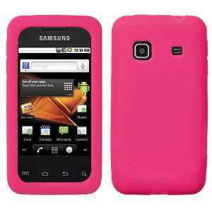 SAMSUNG BOOST MOBILE GALAXY PREVAIL HOT PINK SOLID SILICONE RUBBER 