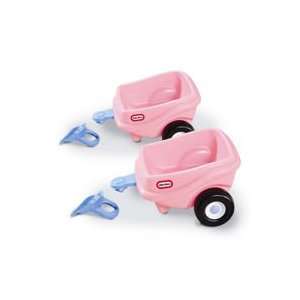   Little Tikes Princess Cozy Coupe Trailer 2 Pack Bundle Toys & Games