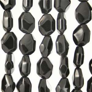  17mm Faceted Black Glass Beads Arts, Crafts & Sewing