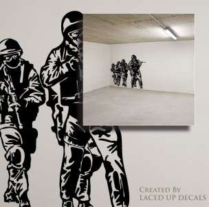   Soldiers Huge Wall Vinyl Decal,seal team 6 st6 DEVGRU Delta force
