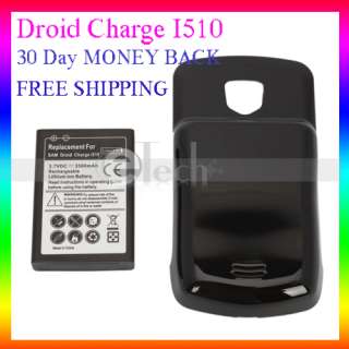 Brand New 3500mAh EXTENDED Battery + Cover case For Samsung Droid 