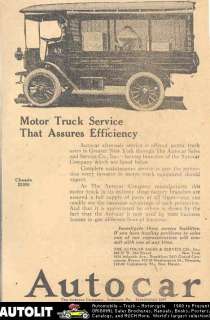1917 Autocar Truck Ad Singer Sewing Machine  