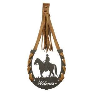  Male Horse Back Rider Horse SHOE WELCOME