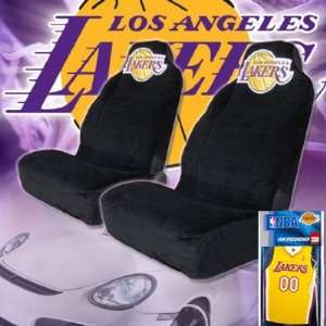  One Pair of Lakers Seat Cover with Bonus Lakers Air 